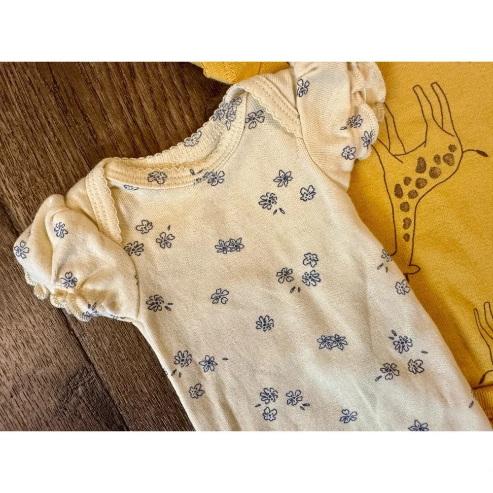 Preemie‎ Baby Girl Bodysuits Short Sleeve Shirts Outfits Summer Lot Cute Bundle